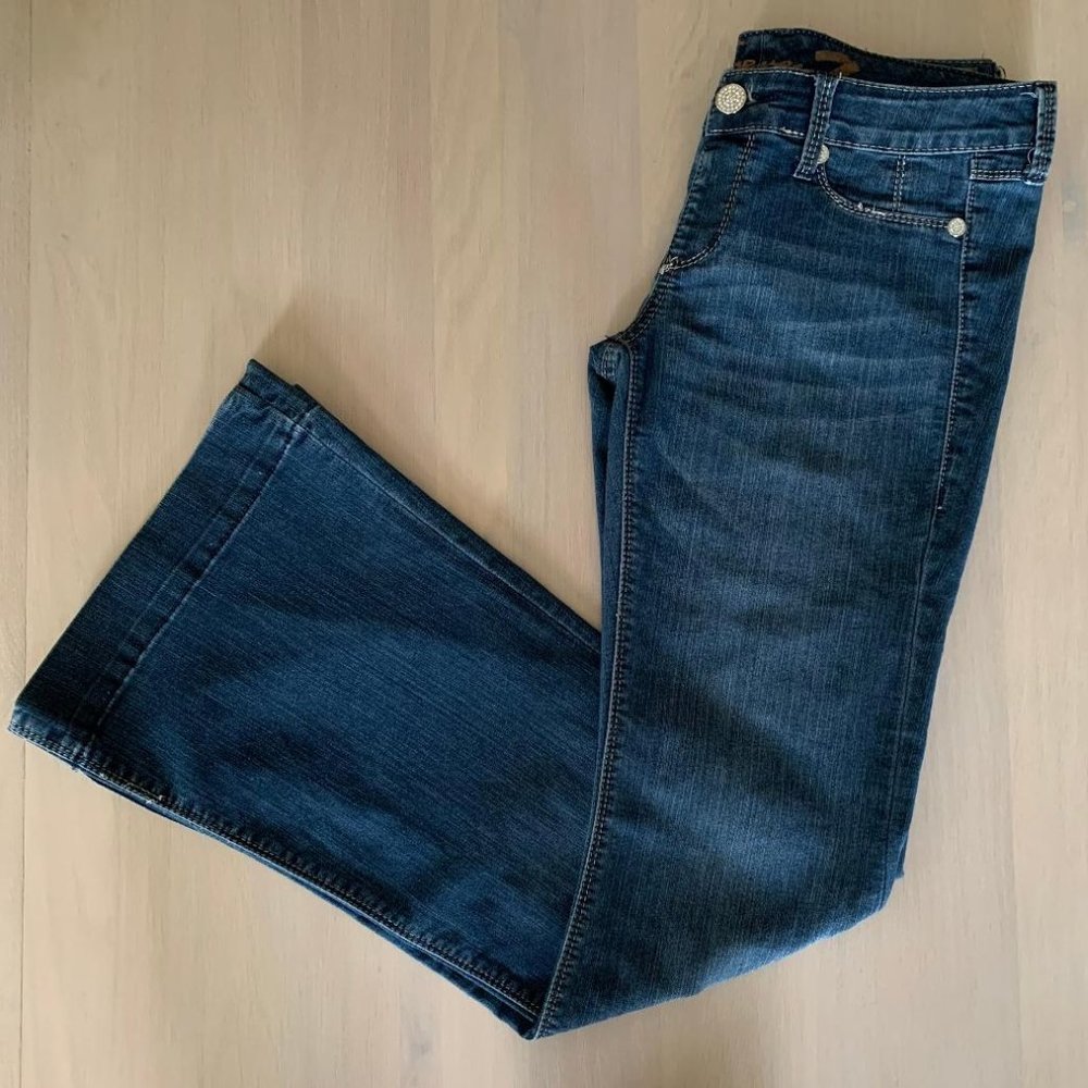 7 For All Mankind women's vintage wide flare jeans